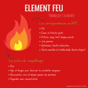 Fiche élément feu-théorie des 5 éléments-shiatsu-grenouille zen